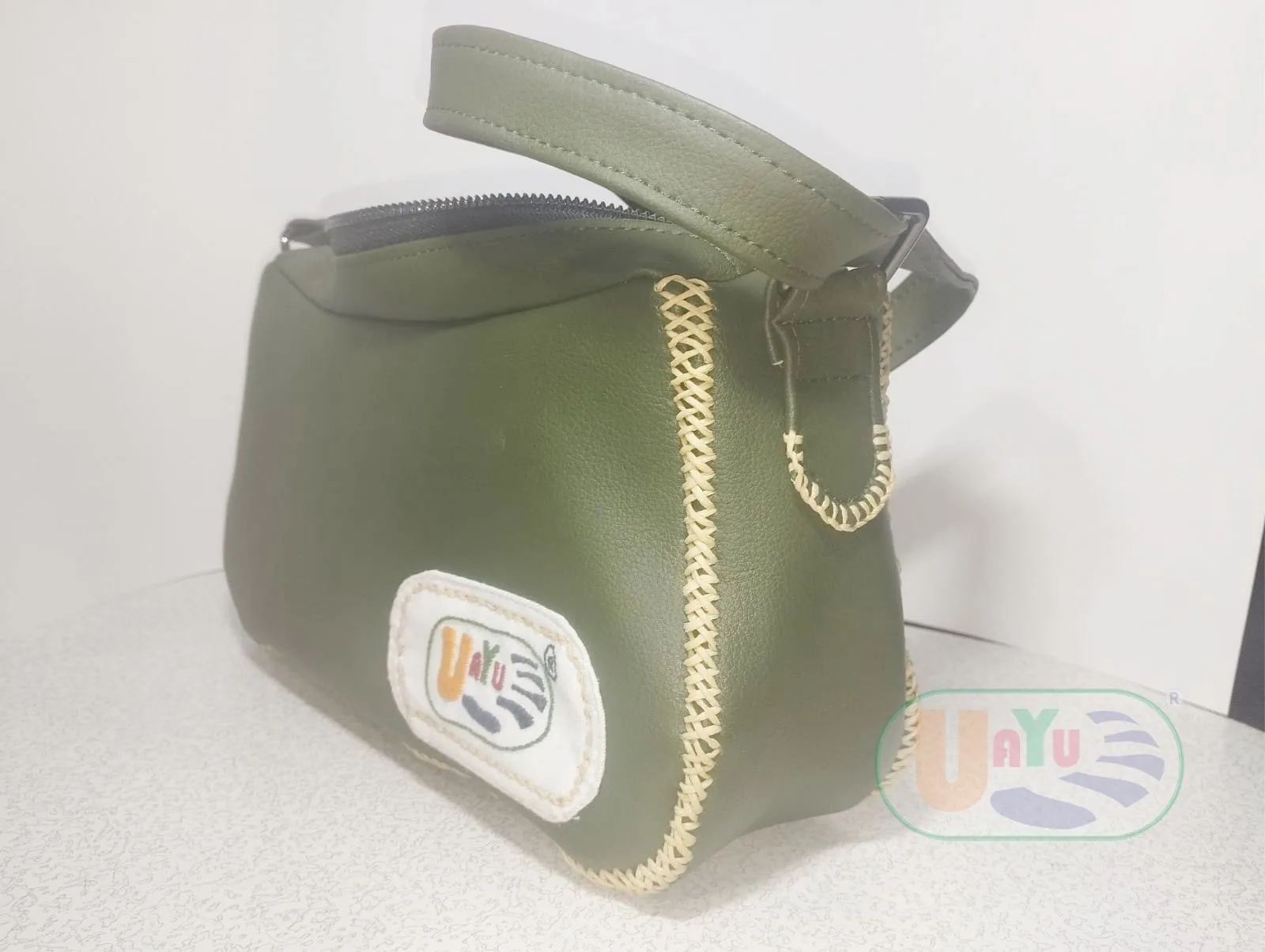 Bolso Verde - Vista lateral