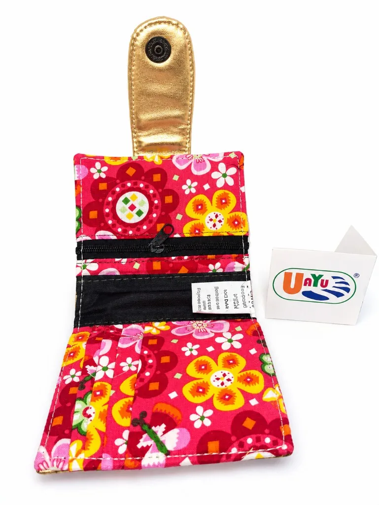 Cartera-billetera UAYU® Xichú Oro Nativo — interior y forro