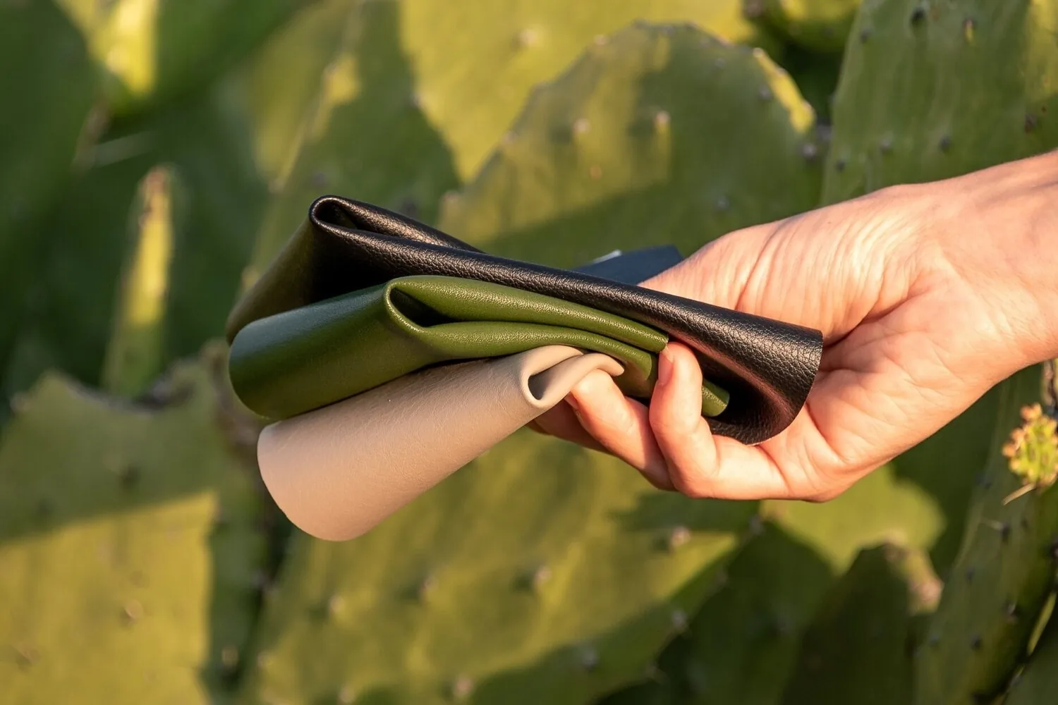 Referencia de piel de nopal Desserto® para cartera-billetera UAYU® Yaxchilán