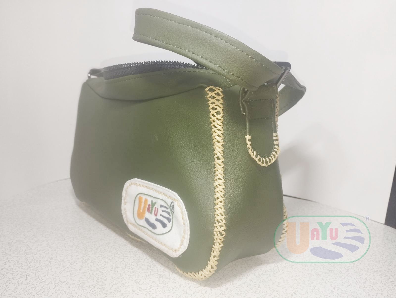 Bolso Verde - Vista lateral